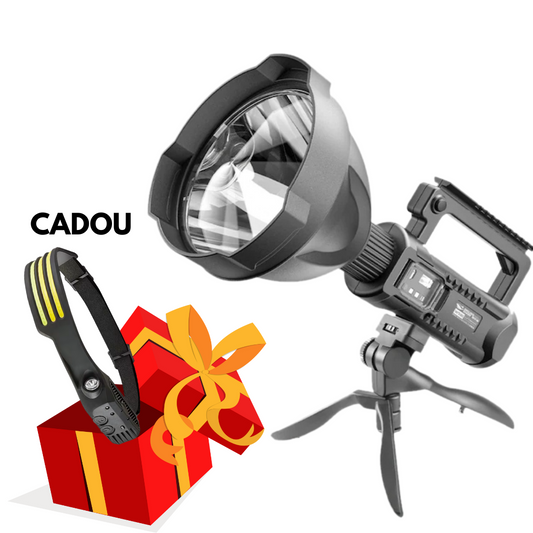 Lanterna cu LED 20W cu incarcare solara + CADOU Lanterna de cap cu 3 Benzi LED