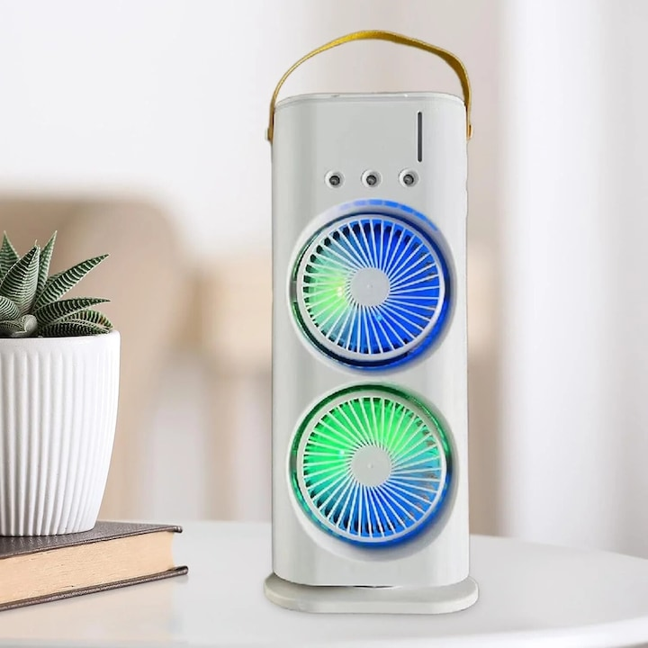 Ventilator Multifuncțional 3‑în‑1, cu Telecomandă – Design Compact și Răcire Inteligentă pentru Vară